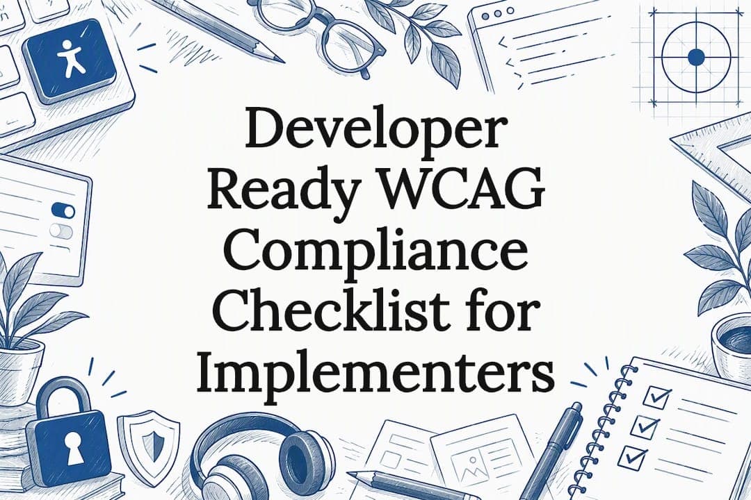 Developer Ready WCAG Compliance Checklist for Implementers