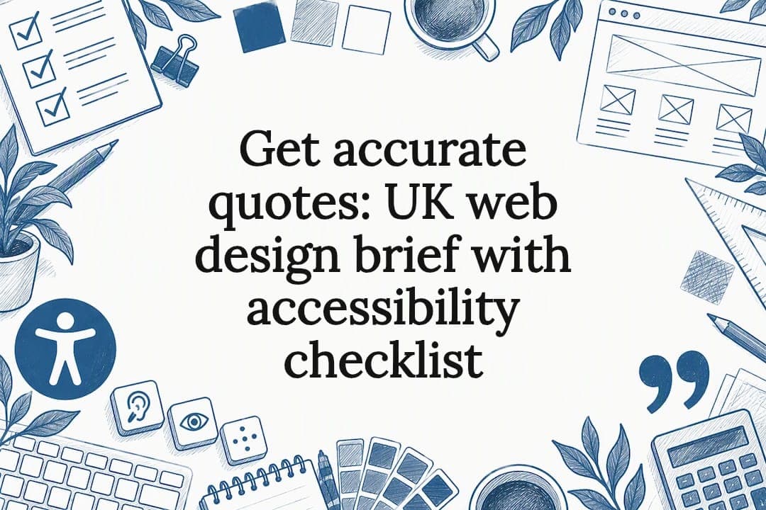 Get accurate quotes: UK web design brief with accessibility checklist