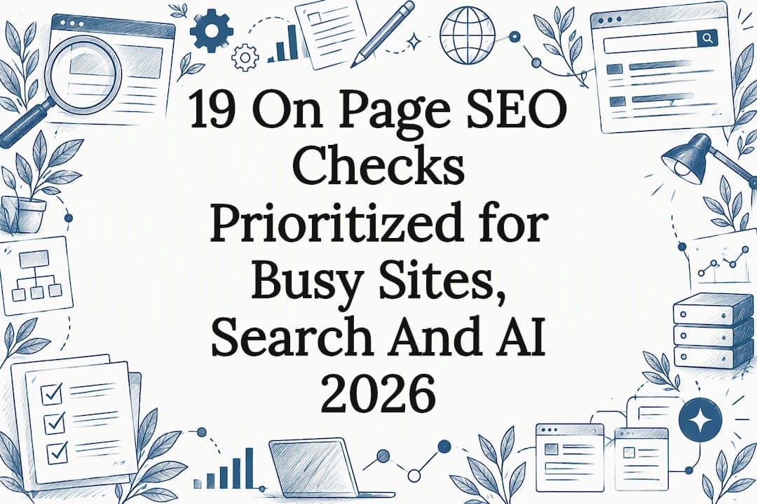 19 On Page SEO Checks Prioritized for Busy Sites, Search And AI 2026
